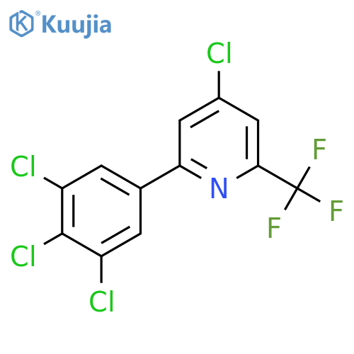 4-Chloro-2-(3,4,5-trichlorophenyl)-6-(trifluoromethyl)pyridine structure