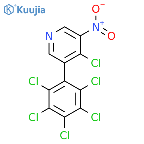 4-Chloro-3-nitro-5-(perchlorophenyl)pyridine structure