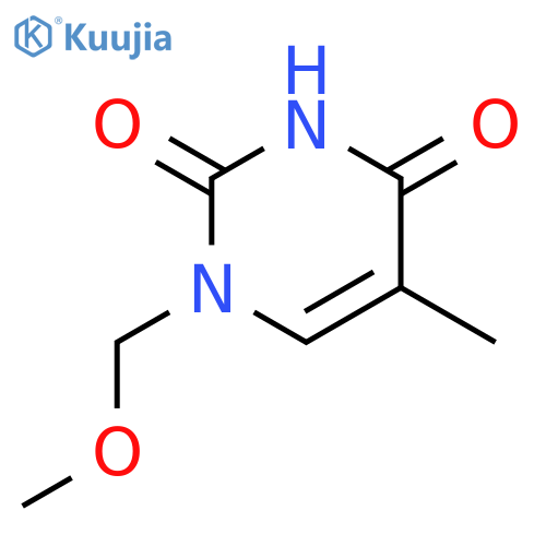 2,4(1H,3H)-Pyrimidinedione, 1-(methoxymethyl)-5-methyl- structure