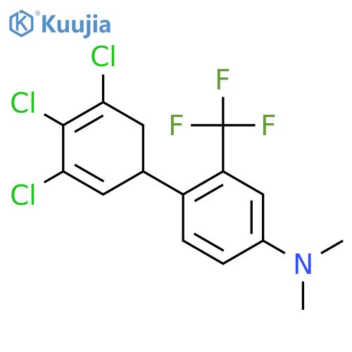 Dimethyl-[4-(3,4,5-trichlorocyclohexa-2,4-dienyl)-3-trifluoromethyl-phenyl]-amine structure