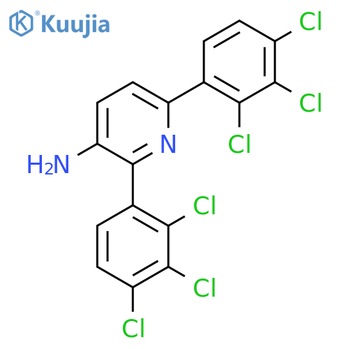 3-Amino-2,6-bis(2,3,4-trichlorophenyl)pyridine structure