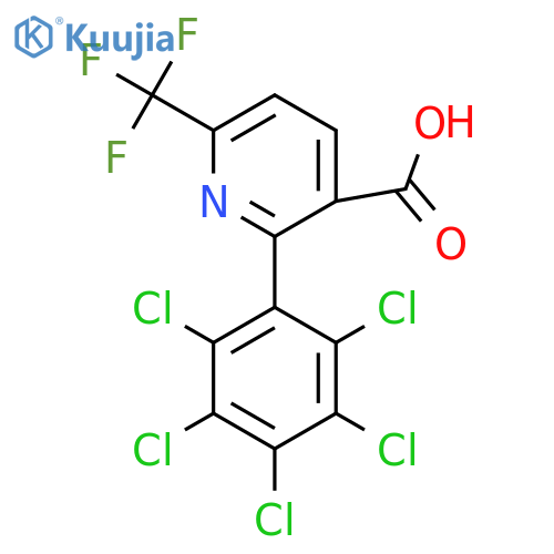 2-(Perchlorophenyl)-6-(trifluoromethyl)nicotinic acid structure
