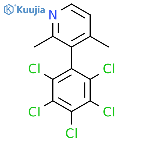 2,4-Dimethyl-3-(perchlorophenyl)pyridine structure
