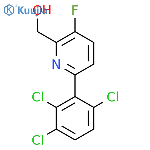 3-Fluoro-6-(2,3,6-trichlorophenyl)pyridine-2-methanol structure