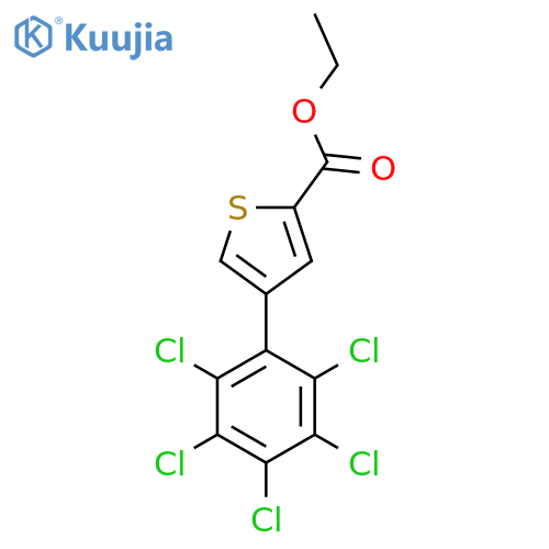 Ethyl 4-(perchlorophenyl)thiophene-2-carboxylate structure