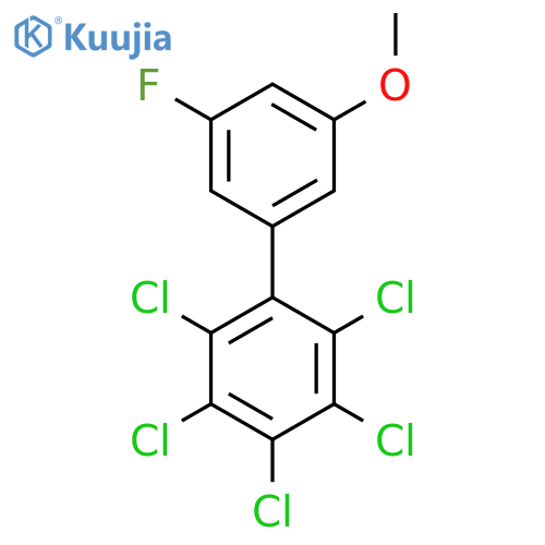 5'-Fluoro-3'-methoxy-2,3,4,5,6-pentachlorobiphenyl structure