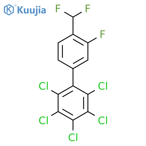 4'-(Difluoromethyl)-3'-fluoro-2,3,4,5,6-pentachlorobiphenyl structure