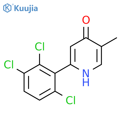 4-Hydroxy-5-methyl-2-(2,3,6-trichlorophenyl)pyridine structure