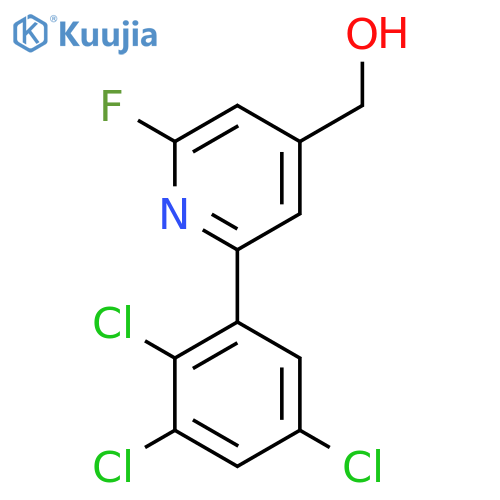 2-Fluoro-6-(2,3,5-trichlorophenyl)pyridine-4-methanol structure