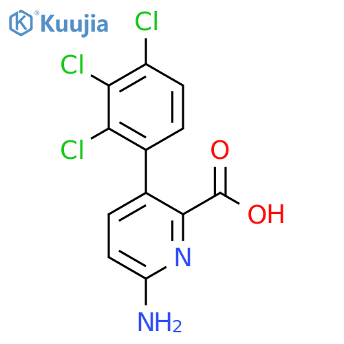 6-Amino-3-(2,3,4-trichlorophenyl)picolinic acid structure