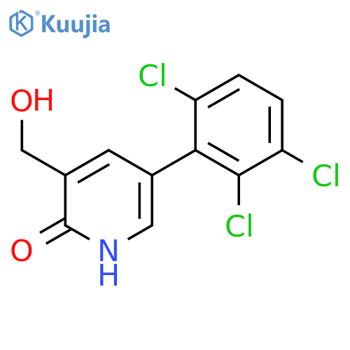 2-Hydroxy-5-(2,3,6-trichlorophenyl)pyridine-3-methanol structure