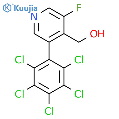 3-Fluoro-5-(perchlorophenyl)pyridine-4-methanol structure