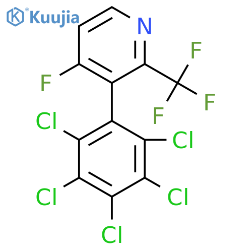 4-Fluoro-3-(perchlorophenyl)-2-(trifluoromethyl)pyridine structure