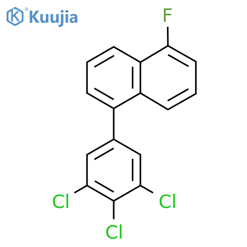 1-Fluoro-5-(3,4,5-trichlorophenyl)naphthalene structure