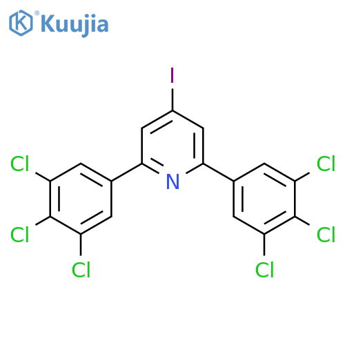 2,6-Bis(3,4,5-trichlorophenyl)-4-iodopyridine structure
