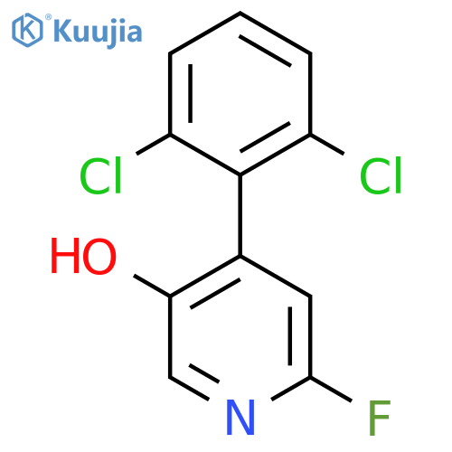 4-(2,6-Dichlorophenyl)-2-fluoro-5-hydroxypyridine structure
