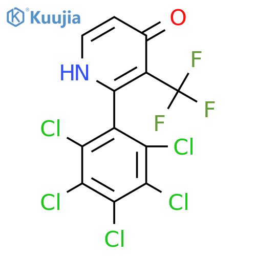4-Hydroxy-2-(perchlorophenyl)-3-(trifluoromethyl)pyridine structure