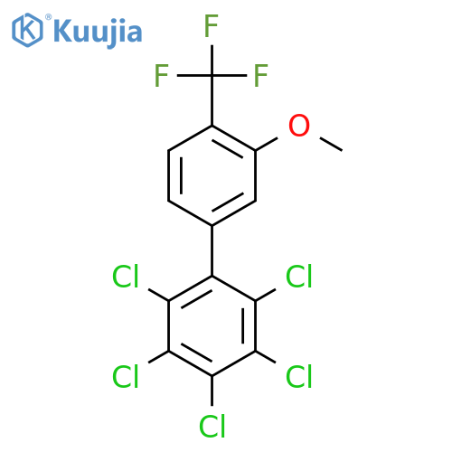 3'-Methoxy-2,3,4,5,6-pentachloro-4'-(trifluoromethyl)biphenyl structure