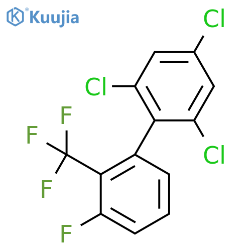 3'-Fluoro-2,4,6-trichloro-2'-(trifluoromethyl)biphenyl structure