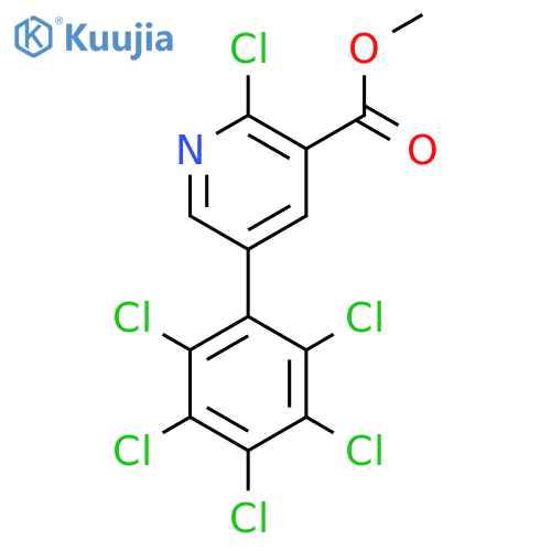 Methyl 2-chloro-5-(perchlorophenyl)nicotinate structure