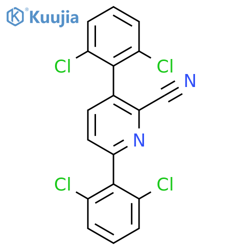 3,6-Bis(2,6-dichlorophenyl)picolinonitrile structure