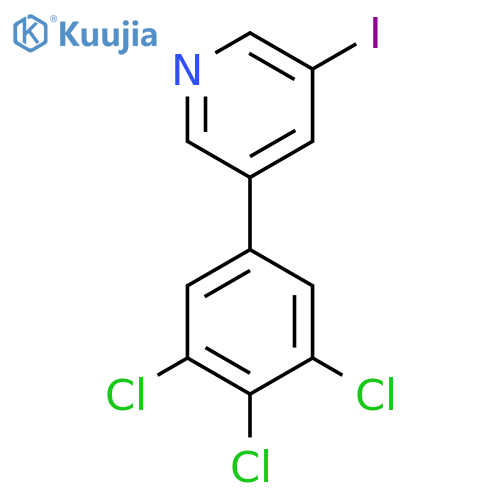 3-Iodo-5-(3,4,5-trichlorophenyl)pyridine structure