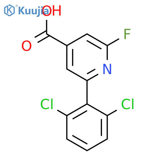 2-(2,6-Dichlorophenyl)-6-fluoroisonicotinic acid structure