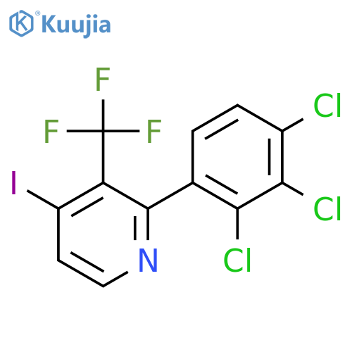 4-Iodo-2-(2,3,4-trichlorophenyl)-3-(trifluoromethyl)pyridine structure