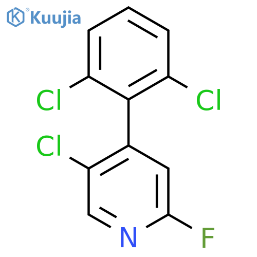 5-Chloro-4-(2,6-dichlorophenyl)-2-fluoropyridine structure