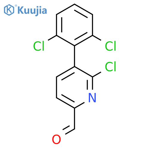 6-Chloro-5-(2,6-dichlorophenyl)picolinaldehyde structure