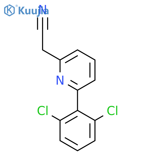 6-(2,6-Dichlorophenyl)pyridine-2-acetonitrile structure