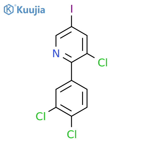 3-Chloro-2-(3,4-dichlorophenyl)-5-iodopyridine structure