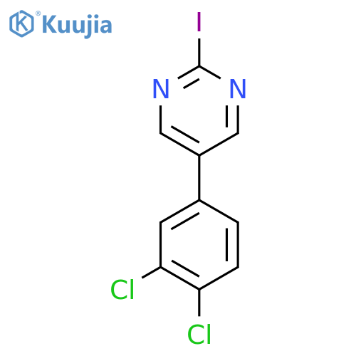 5-(3,4-Dichlorophenyl)-2-iodopyrimidine structure