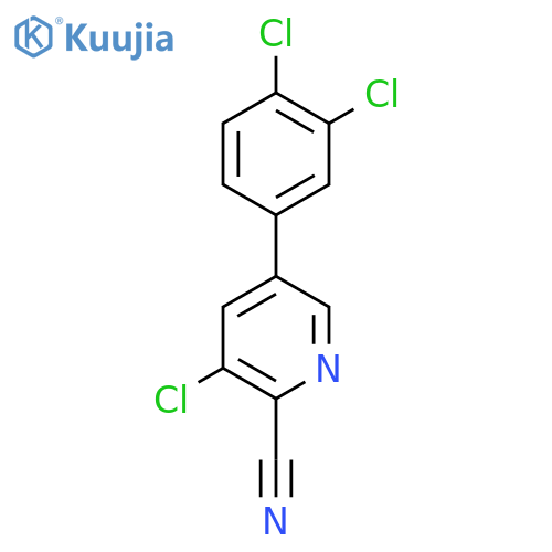 3-Chloro-5-(3,4-dichlorophenyl)picolinonitrile structure