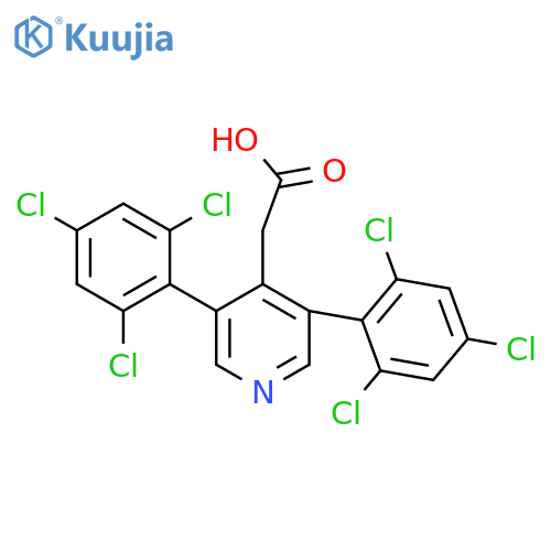 3,5-Bis(2,4,6-trichlorophenyl)pyridine-4-acetic acid structure
