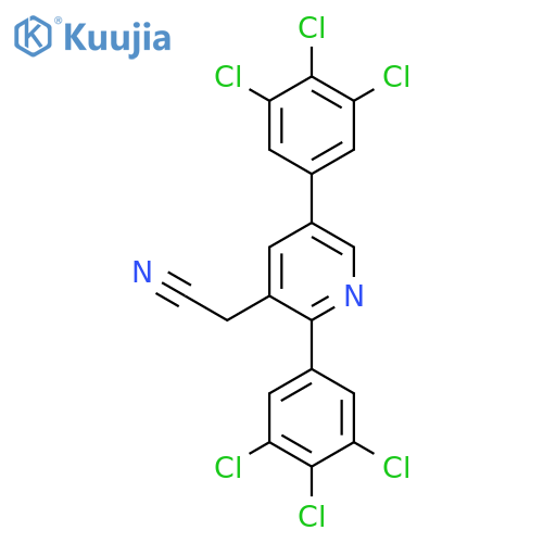 2,5-Bis(3,4,5-trichlorophenyl)pyridine-3-acetonitrile structure