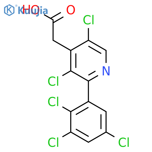 3,5-Dichloro-2-(2,3,5-trichlorophenyl)pyridine-4-acetic acid structure