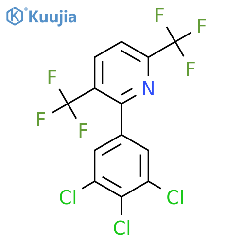 3,6-Bis(trifluoromethyl)-2-(3,4,5-trichlorophenyl)pyridine structure