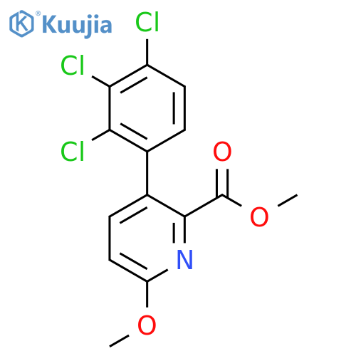 Methyl 6-methoxy-3-(2,3,4-trichlorophenyl)picolinate structure