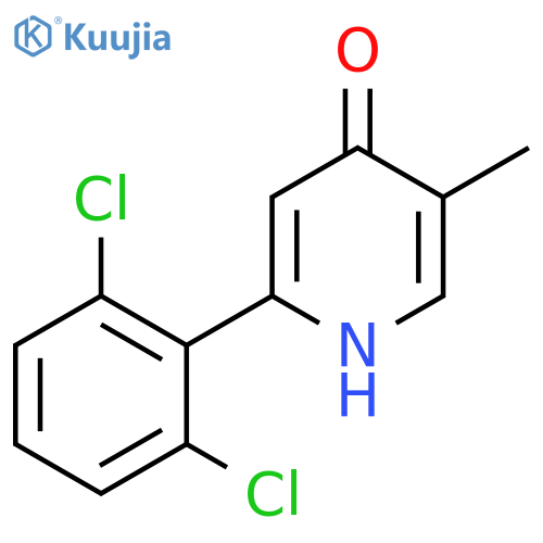 2-(2,6-Dichlorophenyl)-4-hydroxy-5-methylpyridine structure
