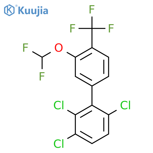 3'-(Difluoromethoxy)-2,3,6-trichloro-4'-(trifluoromethyl)biphenyl structure