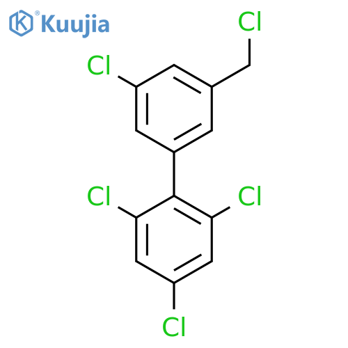 3'-(Chloromethyl)-2,4,6,5'-tetrachlorobiphenyl structure