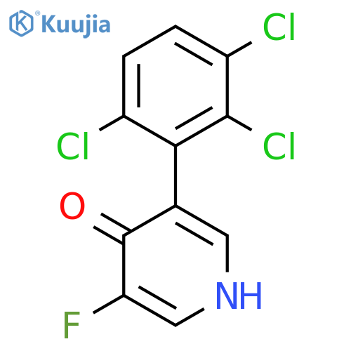 3-Fluoro-4-hydroxy-5-(2,3,6-trichlorophenyl)pyridine structure