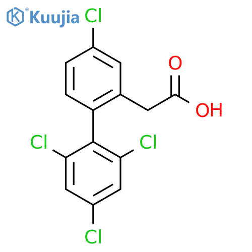 4,2',4',6'-Tetrachlorobiphenyl-2-acetic acid structure