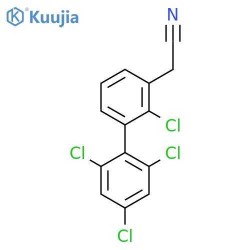 2,2',4',6'-Tetrachlorobiphenyl-3-acetonitrile structure