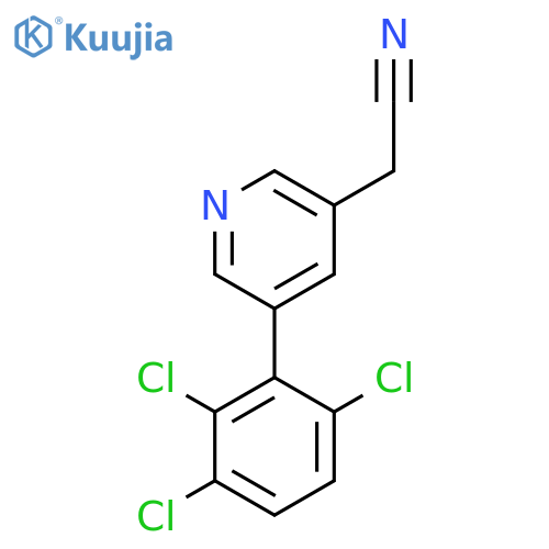 5-(2,3,6-Trichlorophenyl)pyridine-3-acetonitrile structure