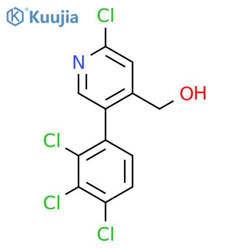 2-Chloro-5-(2,3,4-trichlorophenyl)pyridine-4-methanol structure