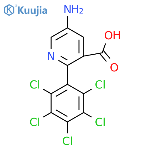 5-Amino-2-(perchlorophenyl)nicotinic acid structure