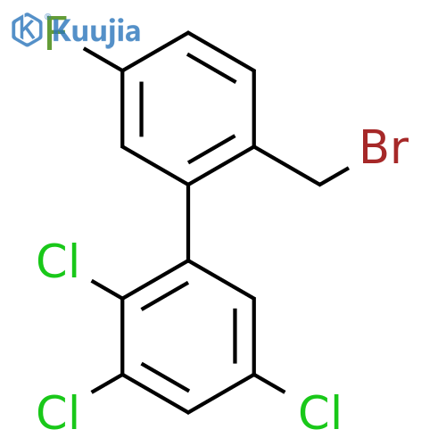 2'-(Bromomethyl)-5'-fluoro-2,3,5-trichlorobiphenyl structure