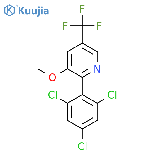 3-Methoxy-2-(2,4,6-trichlorophenyl)-5-(trifluoromethyl)pyridine structure